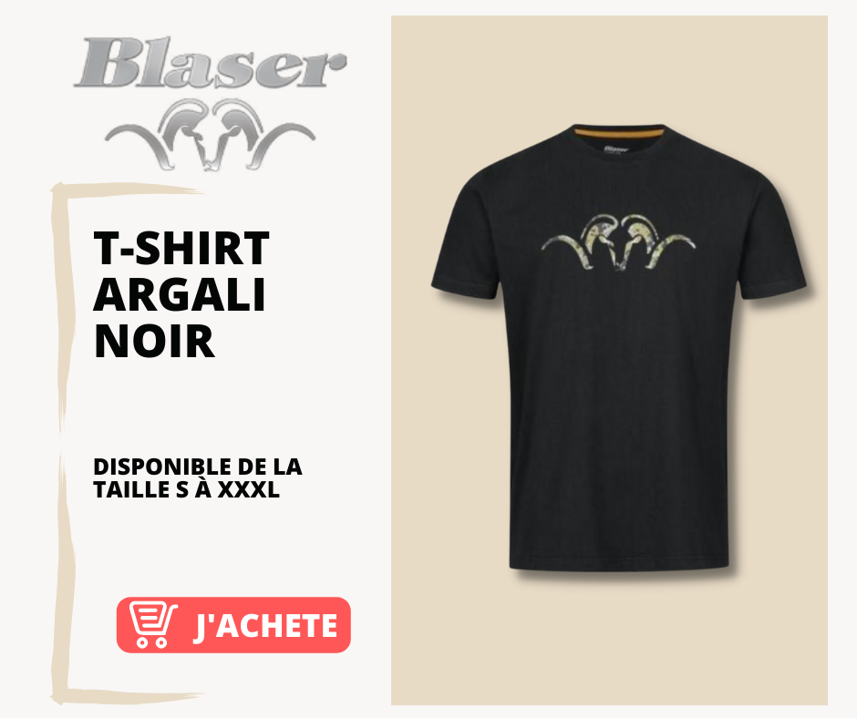 T-shirt BLASER Argali Noir