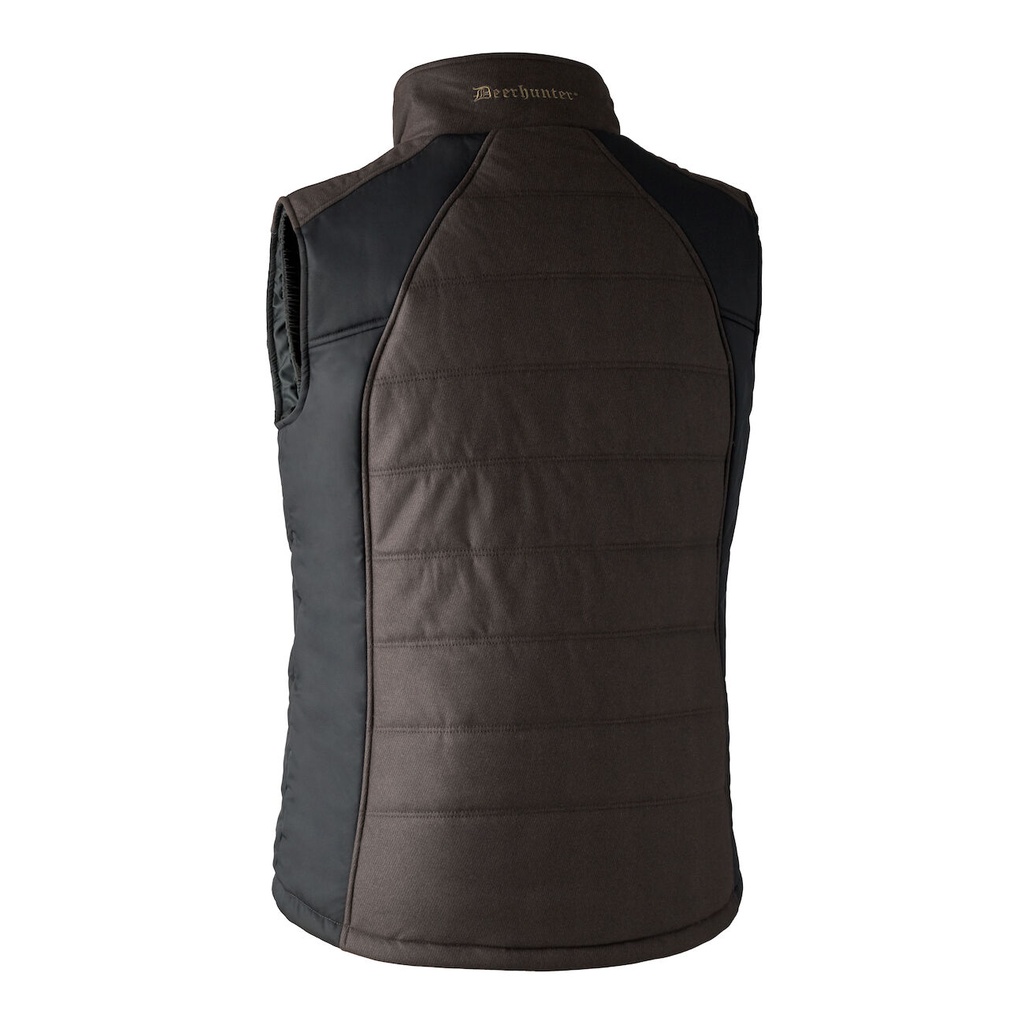 Gilet Moss padded dos brown