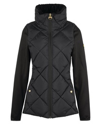 Barbour International strada quilted sweat black